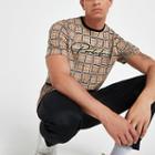 River Island Mens 'prolific' Check Slim Fit T-shirt