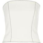 River Island Womens White Contrast Stitch Bandeau Top