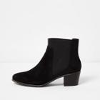 River Island Womens Gold Tone Trim Pointed Boots