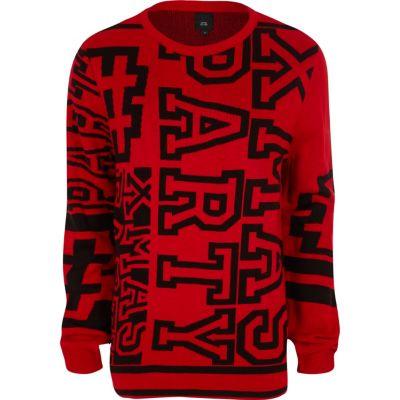 River Island Mens 'xmas Party' Christmas Sweater