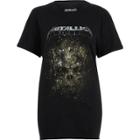 River Island Womens Metallica Print Band T-shirt