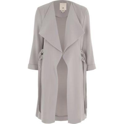 River Island Womens Petite D-ring Duster Coat