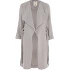 River Island Womens Petite D-ring Duster Coat
