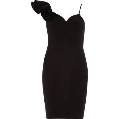 River Island Womens Petite One Shoulder Bodycon Dress