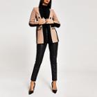 River Island Womens Dark Colour Blocked Blazer