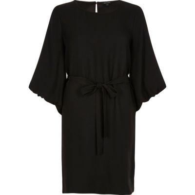 River Island Womens Kimono Sleeve Tie Waist Dress