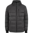 River Island Mens Big And Tall Hooded Puffer Jacket
