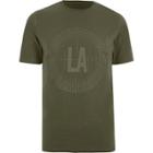 River Island Mens 'la' Circle Print Slim T-shirt