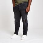 River Island Mens Big And Tall Ripped Sid Skinny Jeans