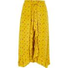 River Island Womens Plus Floral Print Wide Leg Trouser