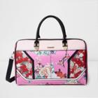 River Island Womens And Red Floral Print Weekend Bag