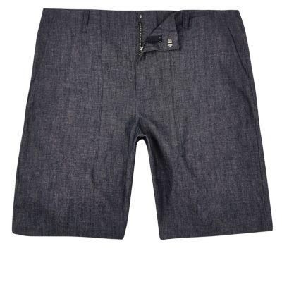 River Island Mens Textured Bermuda Shorts