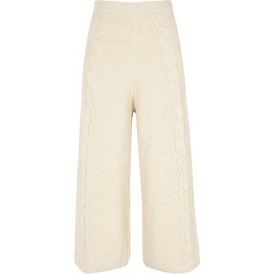 River Island Womens Cable Knit Culottes