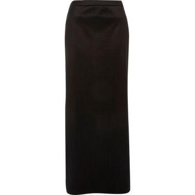 River Island Womens Velvet Side Split Maxi Skirt