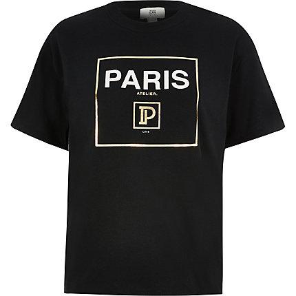 River Island Womens Petite 'paris' T-shirt