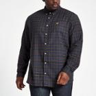 River Island Mens Big And Tall Check Button-up Shirt