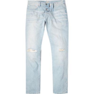 River Island Mens Light Wash Dylan Slim Jeans