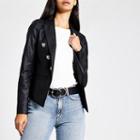 River Island Womens Faux Leather Textured Jacket