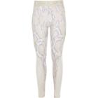 River Island Girls Ri Active White Snake Print Leggings