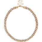 River Island Womens Gold Tone Embellished Rope Necklace