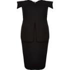 River Island Womens Plus Bardot Structured Midi Dress