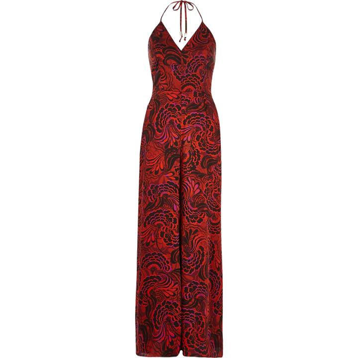 River Island Womens Floral Print Wide Leg Jumpsuit