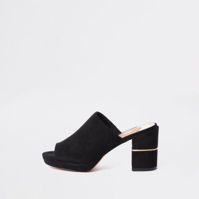 River Island Womens Platform Block Heel Mule
