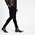 River Island Mens Danny Super Skinny Velvet Trousers