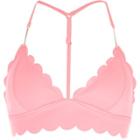 River Island Womens Scallop Detail Longline Bikini Top