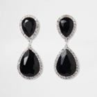 River Island Womens Teardrop Jewel Drop Earrings