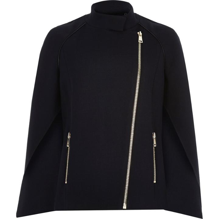 River Island Womens Ri Studio Wool-blend Cape Coat