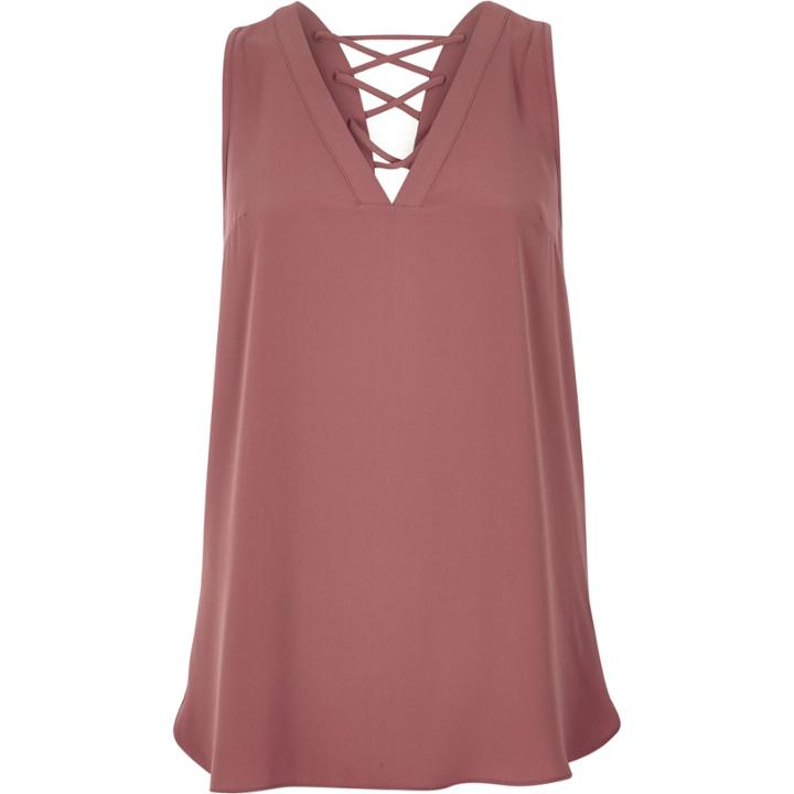 River Island Womens Lattice Back Vest