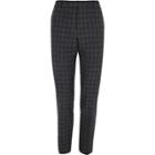 River Island Mens Shadow Check Skinny Fit Suit Trousers
