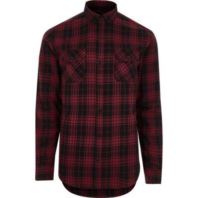 River Island Mens Only And Sons Slim Fit Check Shirt