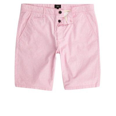River Island Mens Slim Fit Oxford Shorts