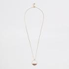 River Island Womens Gold Tone Snake Chain Long Pendant Necklace