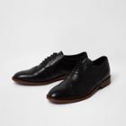 River Island Mens Leather Lace-up Brogue Oxford Shoes