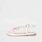River Island Womens White Rope Ring Sandals