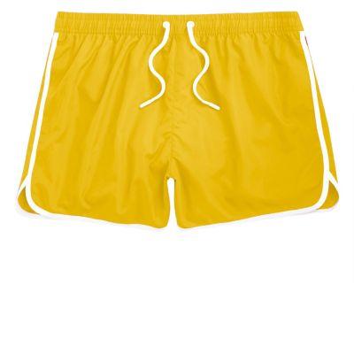 River Island Mens Stripe Side Short Swim Trunks