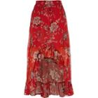 River Island Womens Floral High-low Maxi Skirt