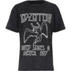 River Island Womens Acid Wash Led Zeppelin Band T-shirt