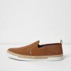 River Island Mens Faux Suede Espadrille Plimsolls