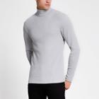 River Island Mens Roll Neck Long Sleeve Slim Fit T-shirt