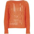 River Island Womens Open Knit Wide Sleeve Jumper