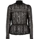 River Island Womens Lace High Neck Victoriana Blouse