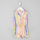 River Island Mini Girls Stripe Sleeveless Playsuit