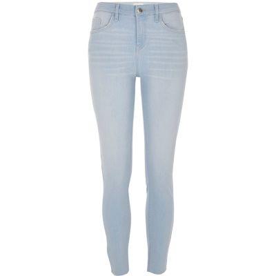 River Island Womens Cut Hem Super Skinny Amelie Jeans