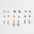 River Island Womens Rose Gold And Silver Tone Stud Earrings Pack