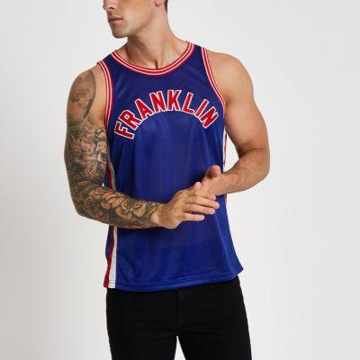 River Island Mens Franklin And Marshall Track Tank