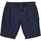 River Island Mensdark Cotton Tailored Bermuda Shorts